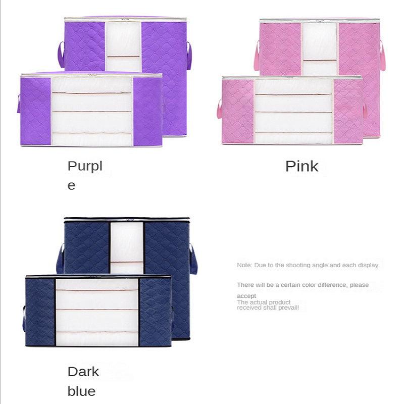 Large Storage Bag Quilted Dustproof Clothes Organizer Zipper Foldable