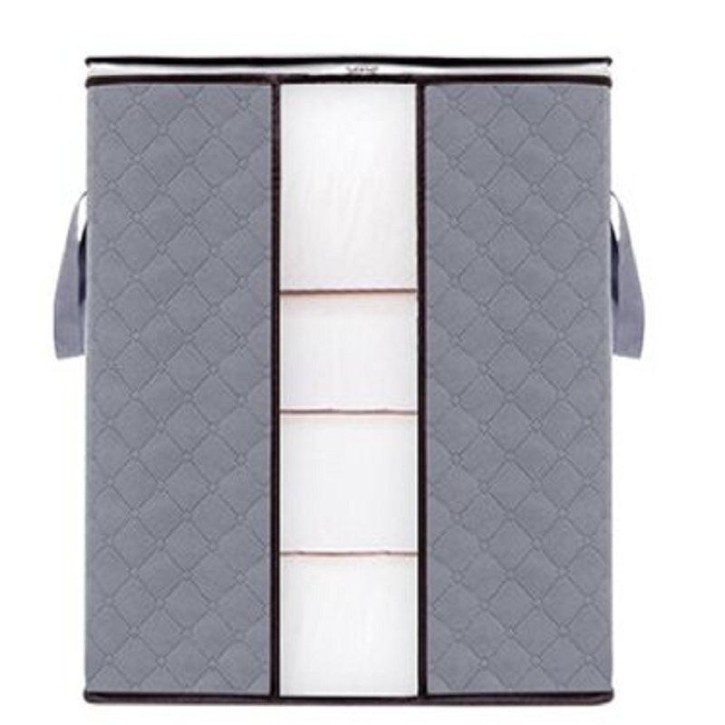 Large Storage Bag Quilted Dustproof Clothes Organizer Zipper Foldable