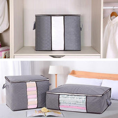 Large Storage Bag Quilted Dustproof Clothes Organizer Zipper Foldable