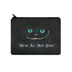 Cat Face Print Zipper Storage Bag Coin Purse