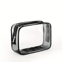 Mini Transparent Waterproof Cube Cosmetic Bag Plastic Makeup Storage