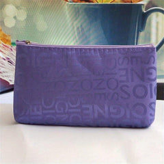 Letter Print Storage Pouch Zipper Carry On Bag