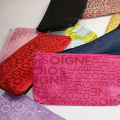 Letter Print Storage Pouch Zipper Carry On Bag