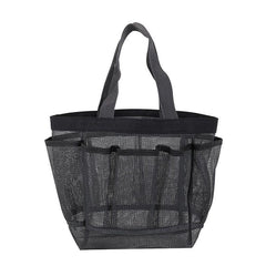 Portable Large Capacity Storage Mesh Bag Toiletry Wash Bag For Beach