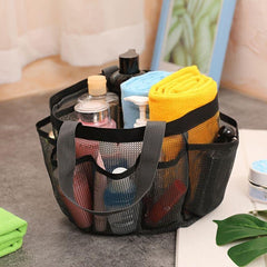 Portable Large Capacity Storage Mesh Bag Toiletry Wash Bag For Beach