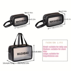 Large Capacity Portable Makeup Handbag Waterproof Toiletry Wash Bag 