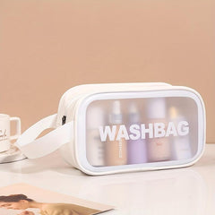 Frosted Texture Waterproof Makeup Storage Bag Large Capacity