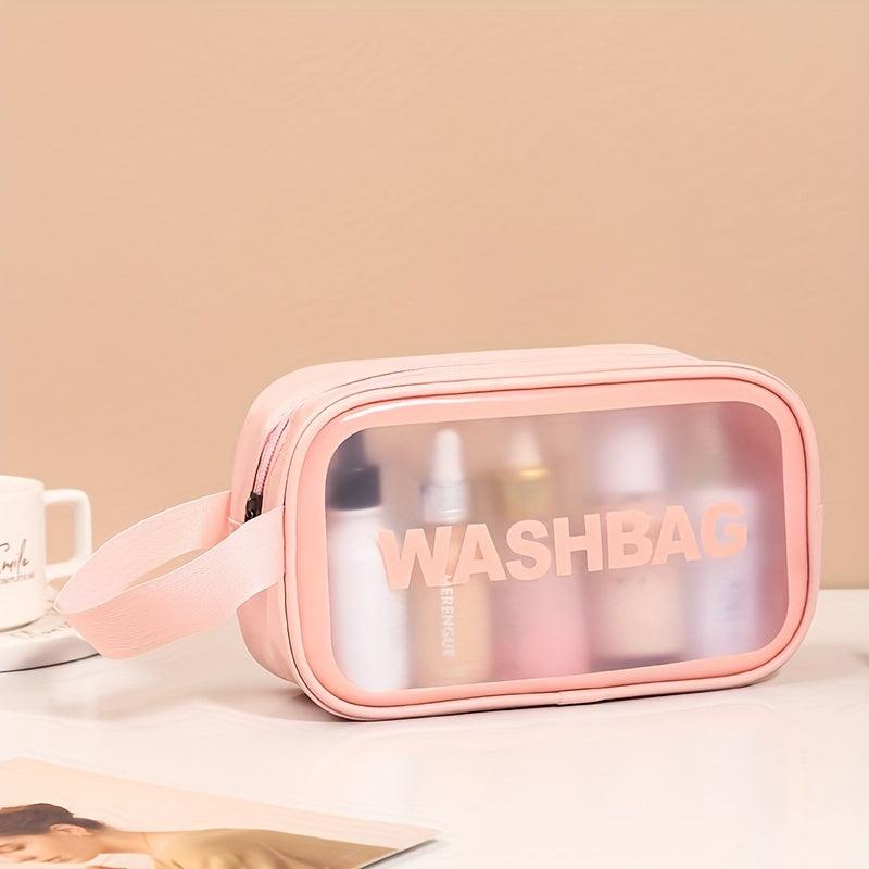 Frosted Texture Waterproof Makeup Storage Bag Large Capacity