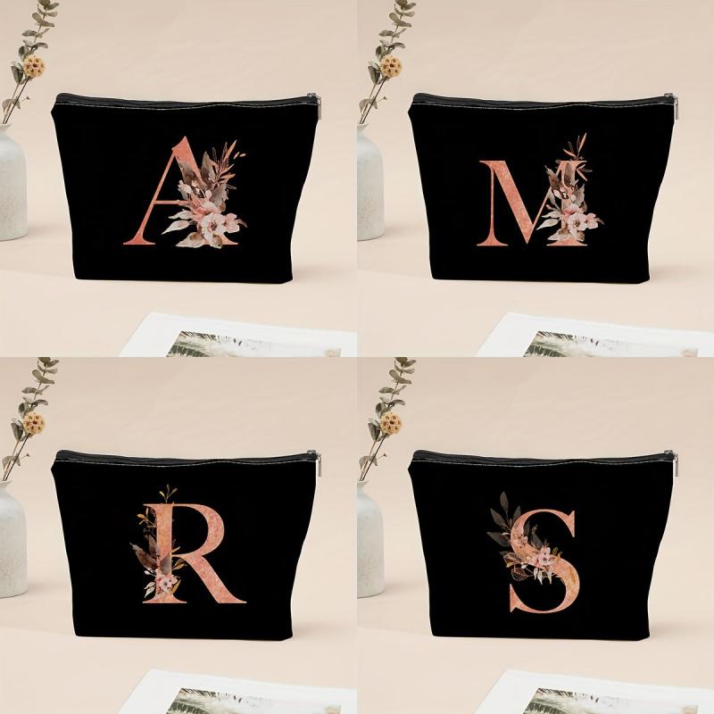 Letter Graphic Mini Makeup Storage Bag Coin Pouch Mini Wallet