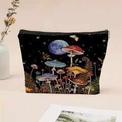 Mushroom Print Canvas Bag Lightweight Shoulder Bag