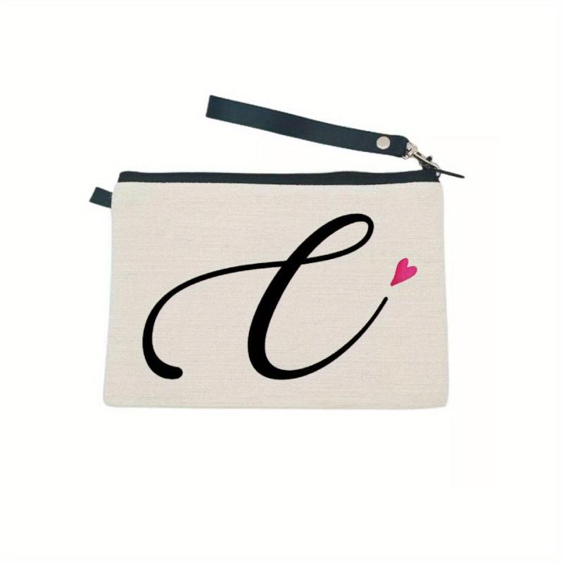 Letter Print Zipper Pouch Carry On Bag