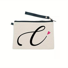 Letter Print Zipper Pouch Carry On Bag