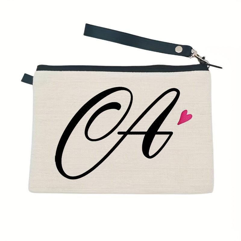 Letter Print Zipper Pouch Carry On Bag