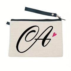 Letter Print Zipper Pouch Carry On Bag
