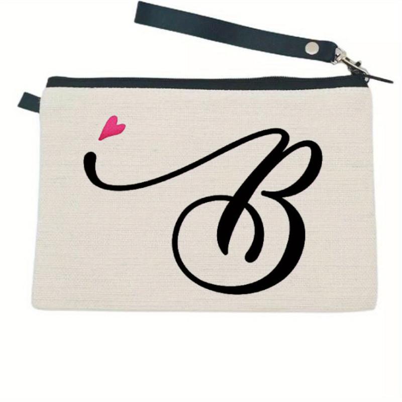 Letter Print Zipper Pouch Carry On Bag