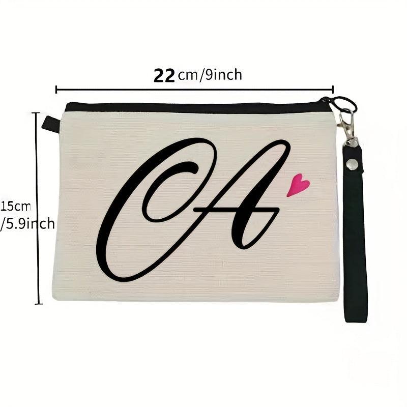 Letter Print Zipper Pouch Carry On Bag