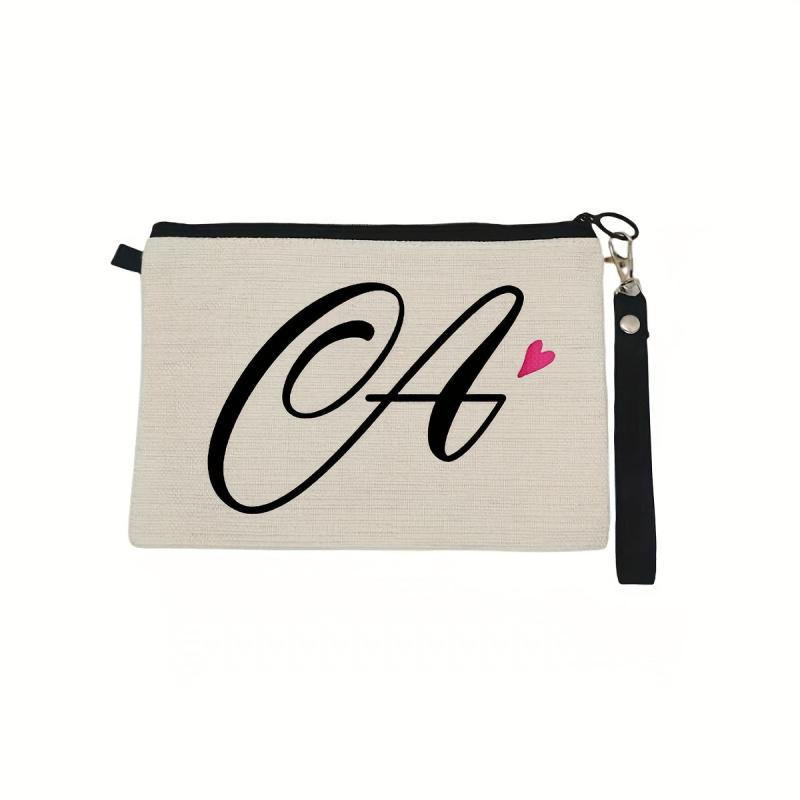 Letter Print Zipper Pouch Carry On Bag