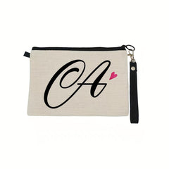 Letter Print Zipper Pouch Carry On Bag