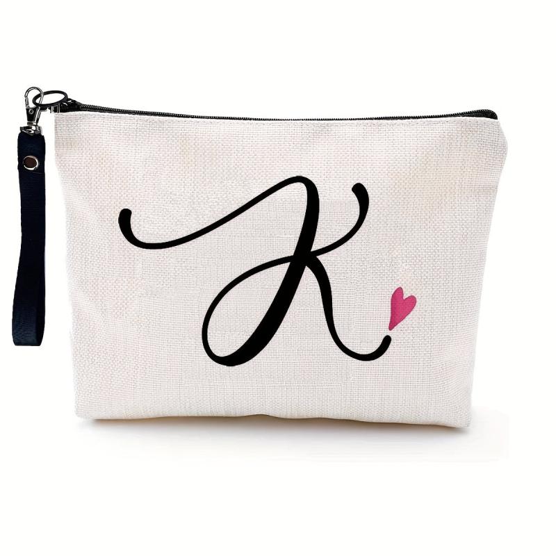 Letter Print Zipper Pouch Carry On Bag