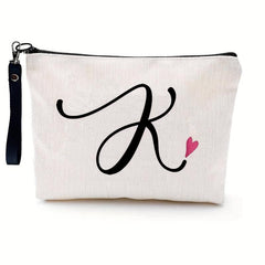 Letter Print Zipper Pouch Carry On Bag