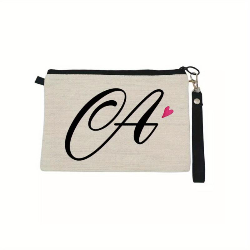 Letter Print Zipper Pouch Carry On Bag