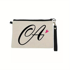 Letter Print Zipper Pouch Carry On Bag