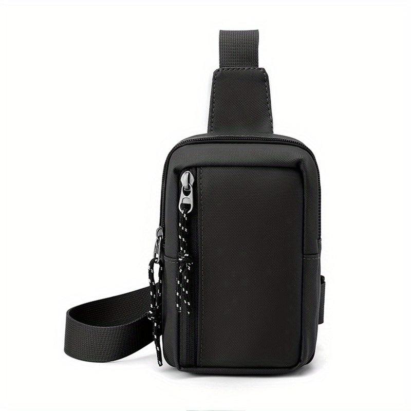 Men's Sports Mini Chest Sling Shoulder Bag Casual Nylon Phone Bag