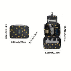 All Over Print Makeup Bag Travel Cosmetic Hanging Bag Lightweight Toiletry Wash