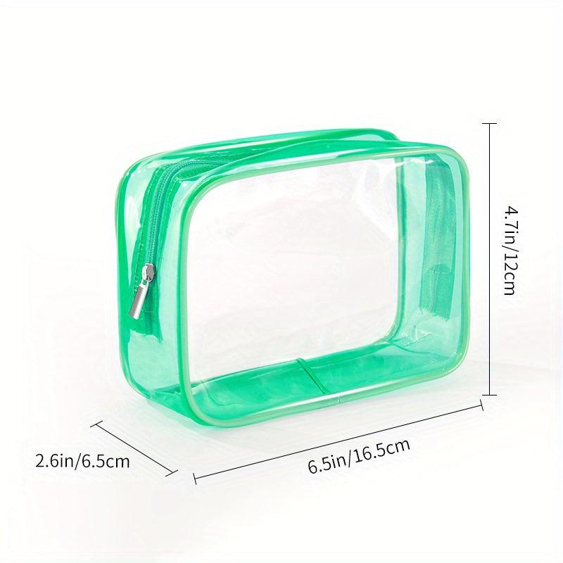 Transparent Zipper Makeup Bag Lightweight Toiletry Wash Bag