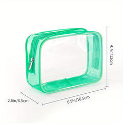 Transparent Zipper Makeup Bag Lightweight Toiletry Wash Bag