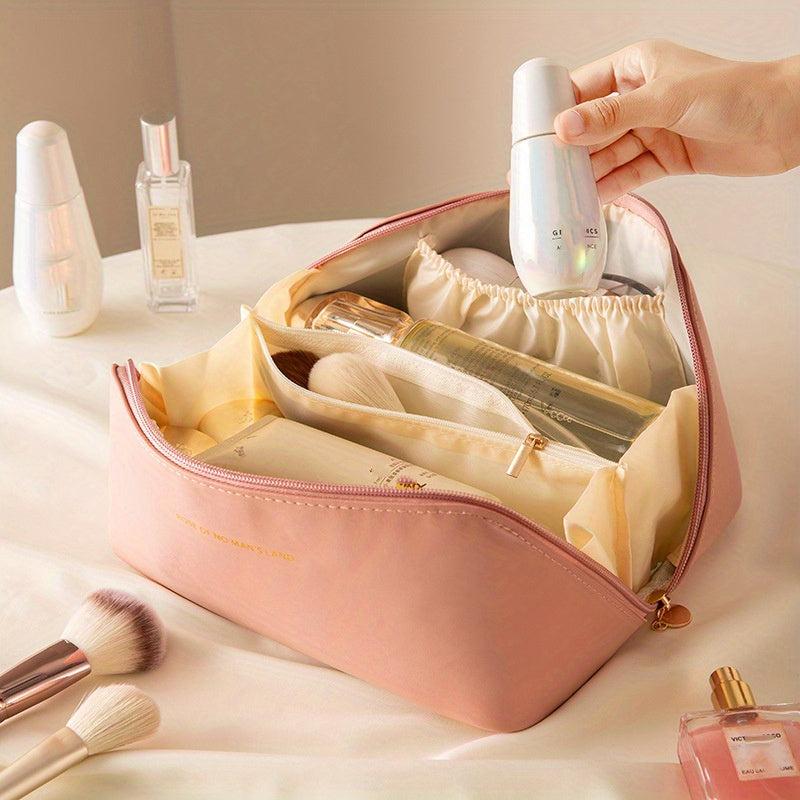 Large Capacity Travel Cosmetic Bag Portable Makeup Pouch Toiletry Wash Bag