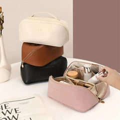 Large Capacity Travel Cosmetic Bag Portable Makeup Pouch Toiletry Wash Bag