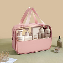 Waterproof Toiletry Travel Bag Zipper Cosmetic Bag Large Capacity Makeup Storage