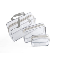 Clear Zipper Cosmetic Bag Organizer Versatile Toiletry Bag