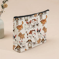 Dog Pattern Makeup Bag Small Capacity Cosmetic Bag Mini Change Holder Coin Pouch