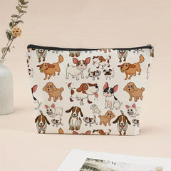 Dog Pattern Makeup Bag Small Capacity Cosmetic Bag Mini Change Holder Coin Pouch