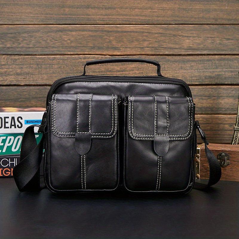 Leather Shoulder Bag Business Briefcase First Layer Cowhide Handbag