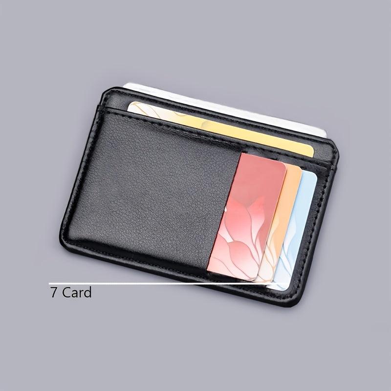 Men's 7 Card Credit Card Holder Rigid and Durable