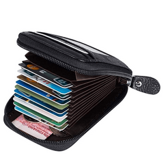 Men's Casual PU Leather Card Holder Coin Purse Credit Card Bag