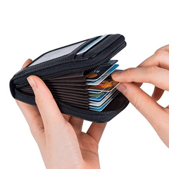 Men's Casual PU Leather Card Holder Coin Purse Credit Card Bag