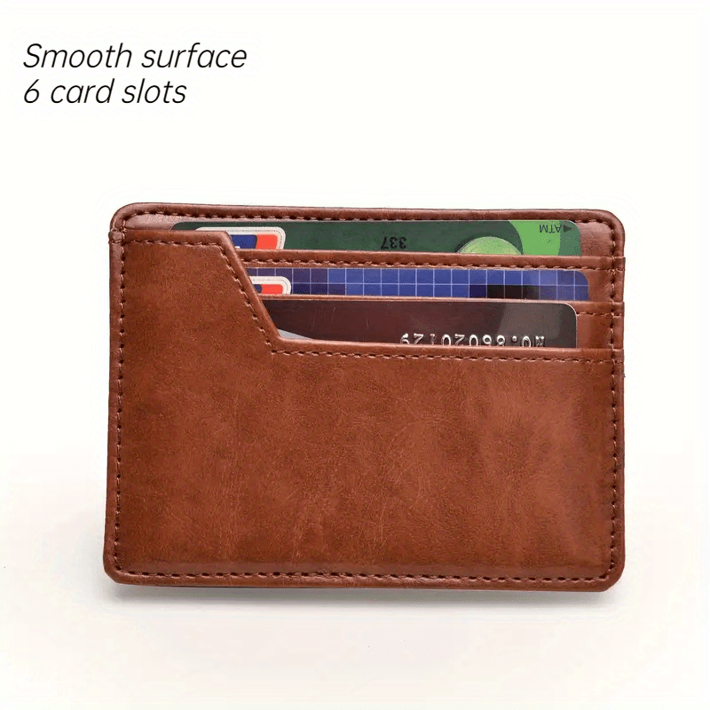Minimalist Bifold Magic Wallet For Men - 6 Card X Band Cash Holder
