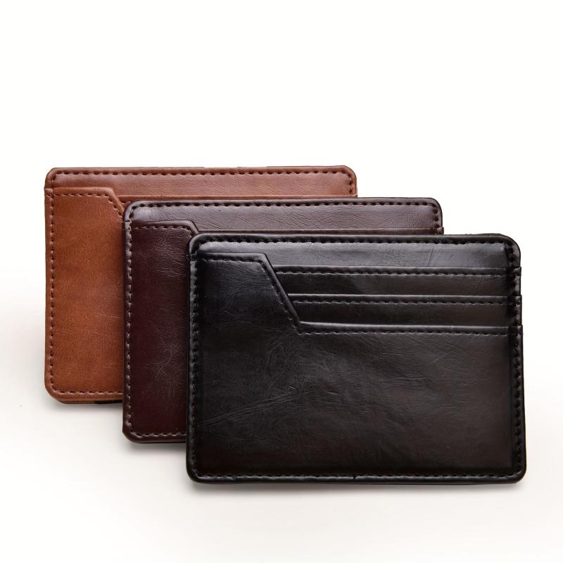 Minimalist Bifold Magic Wallet For Men - 6 Card X Band Cash Holder
