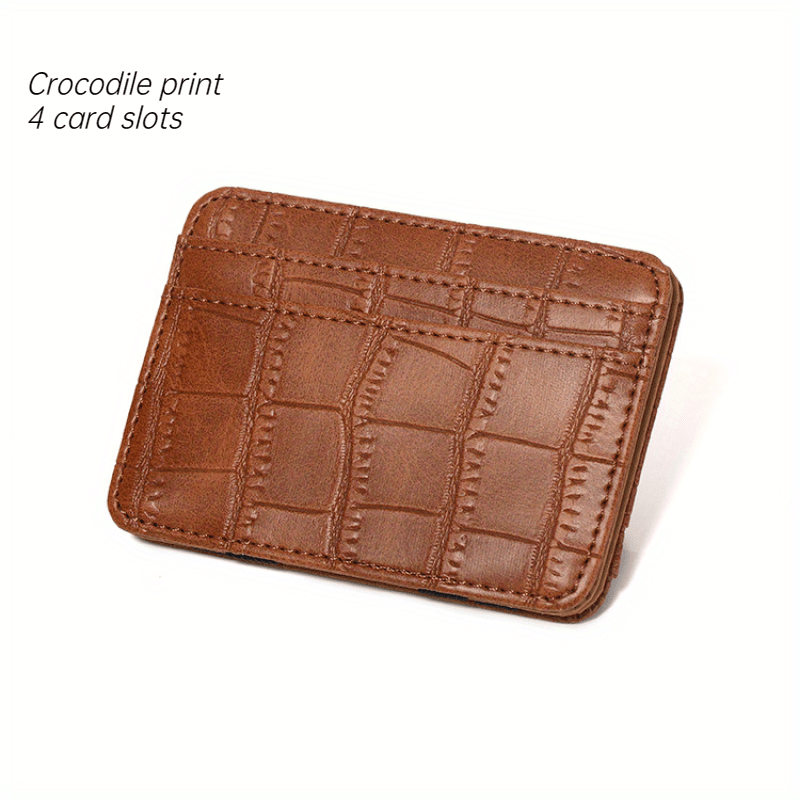 Minimalist Bifold Magic Wallet For Men - 6 Card X Band Cash Holder
