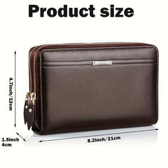 Men's Business Long Wallet Clutch Bag Handbag Phone Bag