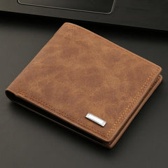 Retro Men Leather Wallet Slim Purse Money Holder Xmas Gift