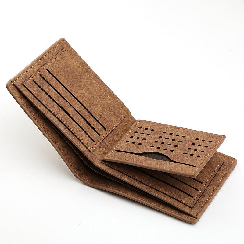 Retro Men Leather Wallet Slim Purse Money Holder Xmas Gift