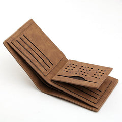 Retro Men Leather Wallet Slim Purse Money Holder Xmas Gift