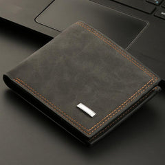 Retro Men Leather Wallet Slim Purse Money Holder Xmas Gift