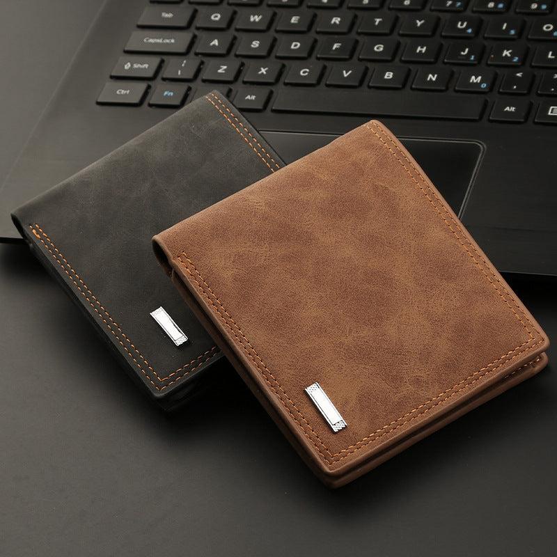 Retro Men Leather Wallet Slim Purse Money Holder Xmas Gift