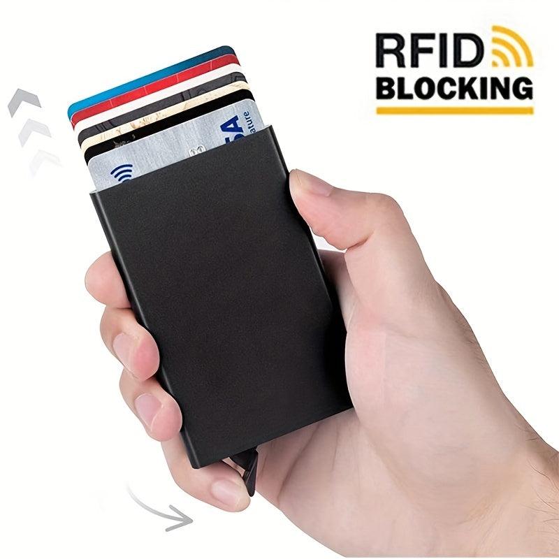 Anti Theft ID Credit Card Holder Aluminium Metal Wallet Pocket Case
